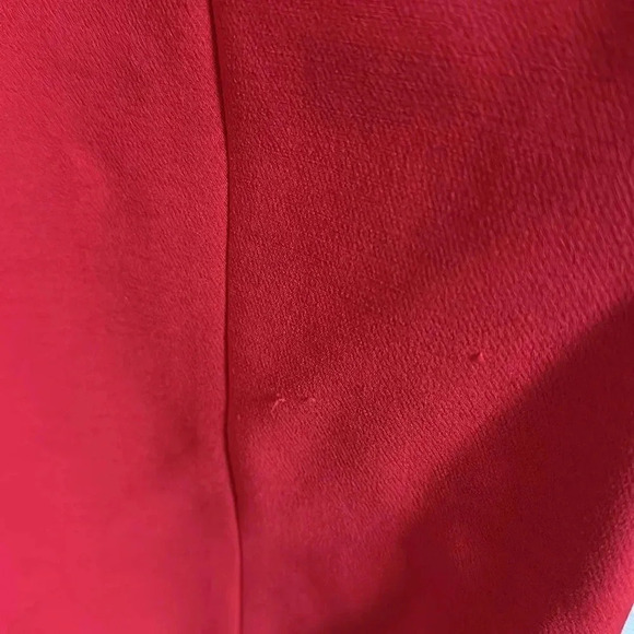 Jonathan Simkhai Red Staple Sleeve Compact Mini Sheath Dress Size Medium - Picture 15 of 16
